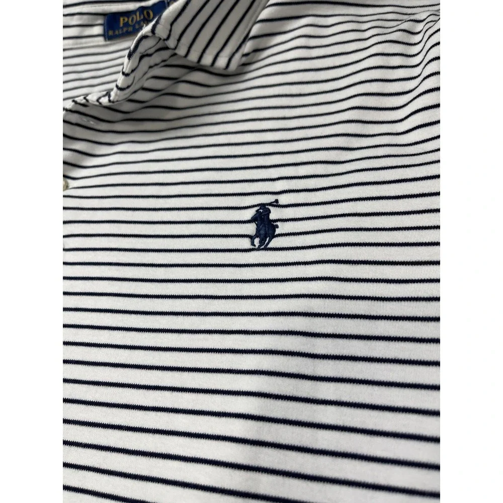 Polo Ralph Lauren Mens Polo Shirt XXL‎ Striped Preppy Golf Old Money Nautical